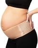 AZMED Maternity Belly Band for Pregnant Women, Postpartum Belly Band (Beige