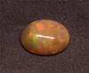 Solid Black Opal, weight 2.42 carats