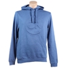 CALVIN KLEIN Embossed Logo Hoodie, Size 2XL, 72% Cotton, Blue Horn (420), 4