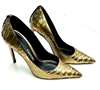 TOM FORD Golden Python Leather Heels, size 41