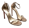 Stuart Weitzman Nudist/Gold Leather Heels, size 41