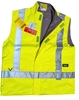 7 x Assorted  Hi-Vis Wet Weather Vest, Comprises of BISLEY & BRAHMA, Sizes
