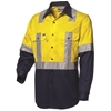 20 x WS WORKWEAR Mens Koolflow Hi-Vis Button-Up Shirt with H-Reflective Tap