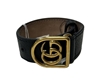 GUCCI GG Black Leather Unisex Bracelet