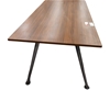 Conference Table With Chrome Legs, 200 x 100 x 74cm. NB: Missing screws, ha