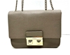 FURLA Metropolis Taupe Leather Crossbody/Shoulder Handbag