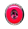 VERSACE Pink Enamel Gemstone Ring