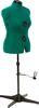 DRITZ Opal Green Adjustable Dress Form, Medium Size. NB: Slightly Damaged B