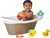 2 x CLEVAMAMA Bath Toys - Pebbles & Friends Play and Lean.