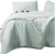 KASENTEX Quilted Coverlet 3-pc Mini Bedding Set, 2-Tone Reversible Color, F