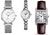 ASSORTED SKMEI WATCHES: 1 x Silver Round Womens Watch, 1 x Sliver Small Fac