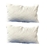 ODYSSEY LIVING 2pk Quilted White Duck Feather Pillow, 45 x 70cm. NB: Slight