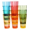 8 x Reusable Multi-Colour Acrylic Drinking Cups.
