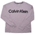 CALVIN KLEIN Women's Performance L/S Top, Size M, 100% Cotton, Smoky Lilac
