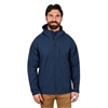 SIGNATURE Men's Fleece-Lined Softshell Hooded Jacket, Size S, Blue.  Buyers