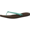 ROXY Women's Cabo Flip Flop Sandal, Size US 6 / UK 3, Chocolate Brown Aqua.
