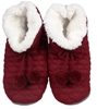 2 Pairs x K.BELL Women's Sherpa Bootie Slippers, Size M/L (Shoe Size 9-11),