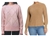 2 x Women's Sweaters, Size L, Incl: ELLE & JESSICA SIMPSON, Pink & Tan, 157