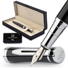 WORDSMITH Satin Black Chrome Trim Luxury Fountain Pen by Wordsworth & Bläck