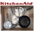 KITCHENAID 5 x Pots and Pans Bundle, Stainless Steel/Black. NB: Minor scrat