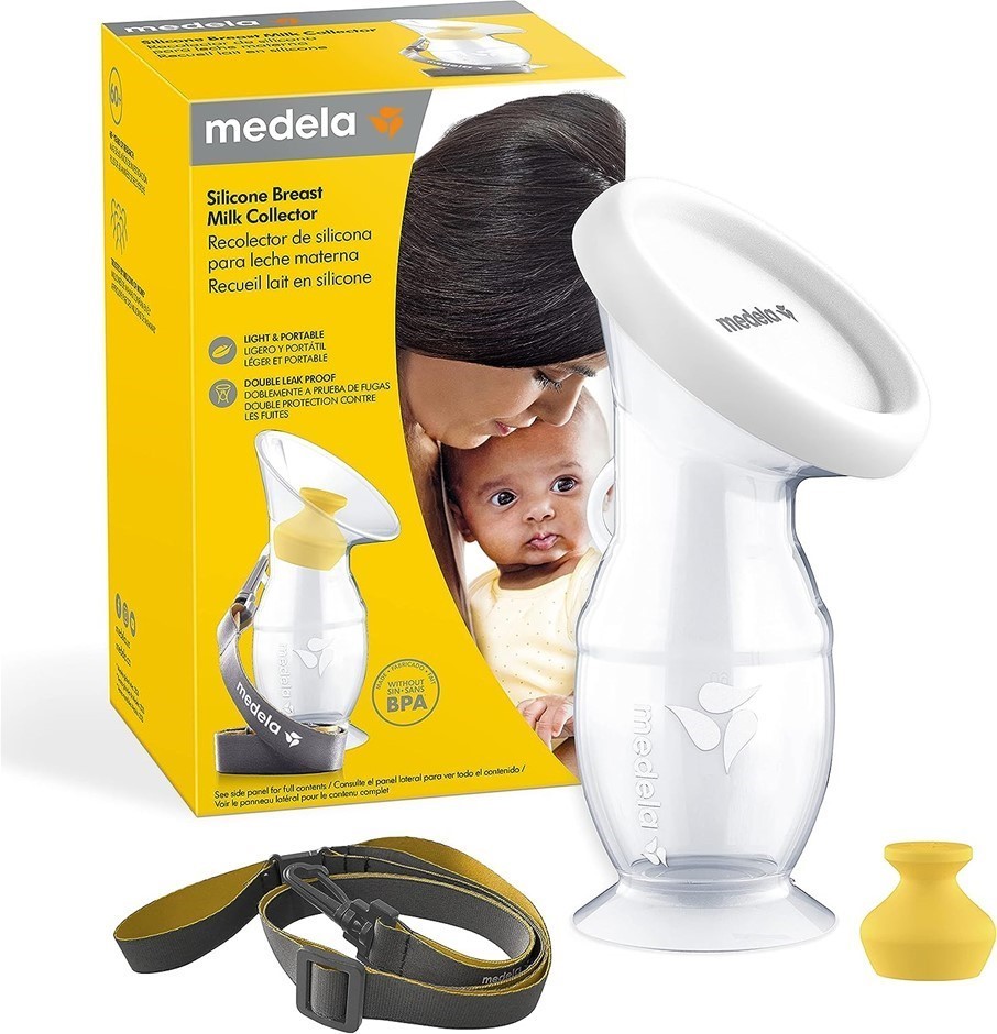 MEDELA Breast Silicone Milk Collector. Milk Catcher, Milk Saver With Suctio
