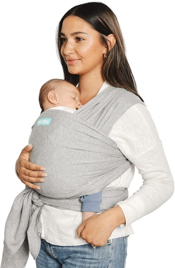 MOBY Classic Baby Wrap, Heather Grey.
