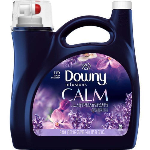 DOWNY Infusions Calm Lavender & Vanilla, 3.40L. N.B: Damaged cap, minor lea