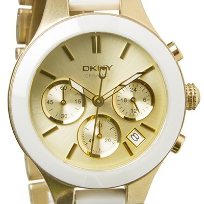 Dkny ladies discount ceramic chronograph watch