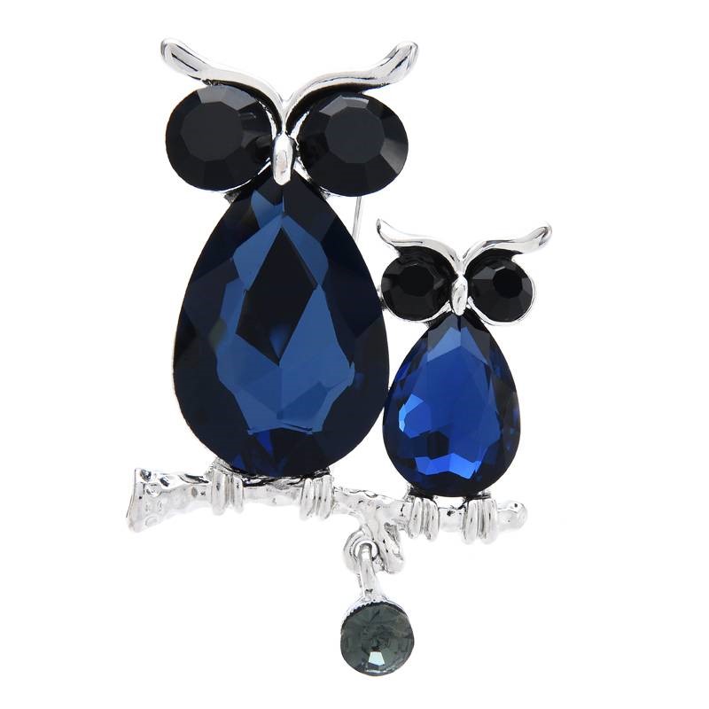 GEMDAZZ Sterling Silver Baby Owl Charm - Navy Mom/Sister Theme, Fits European Bracelets, Cubic Zirconia Accent - View #10