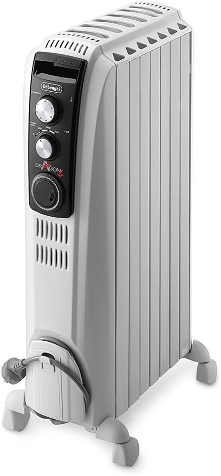 DELONGHI Dragon4 Oil Column Heater with Manual Timer, 1500W, TRD 41500MT.