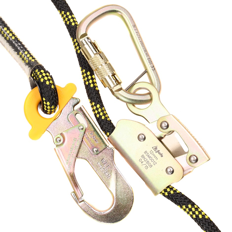 B-SAFE Safety Rope Line 2.5M x 11mm Kernmantle Rope (C/W): Double ...