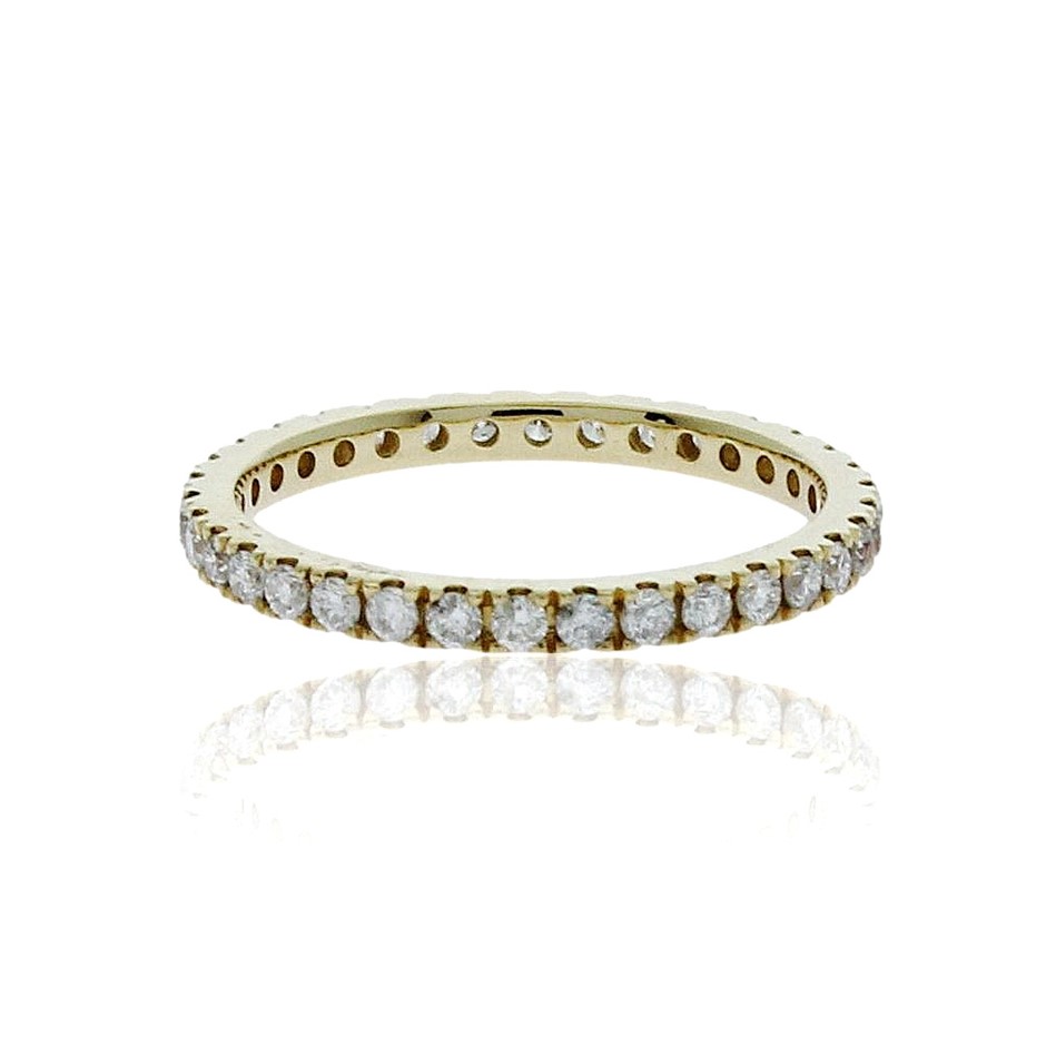 One Ladies - 18Ct Yellow Gold Straight Eternity Ring Auction (0028 ...