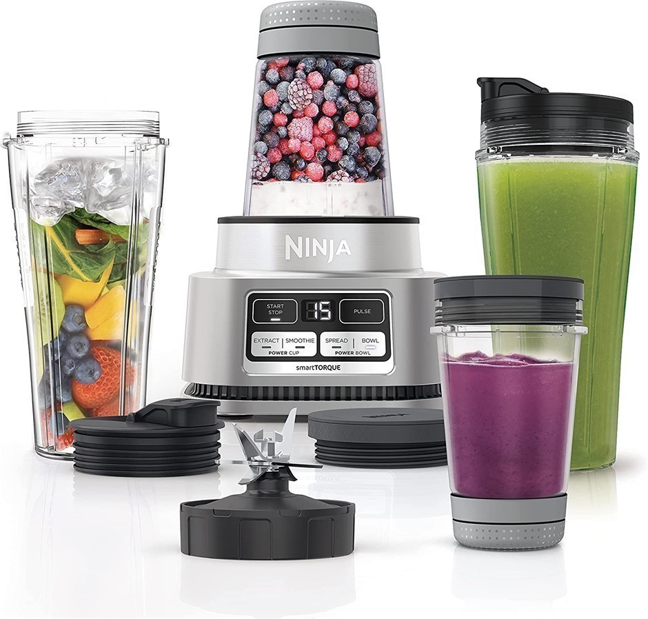 NINJA Foodi Power Nutri Duo, Grey, Model: CB102. NB: Minor Use.