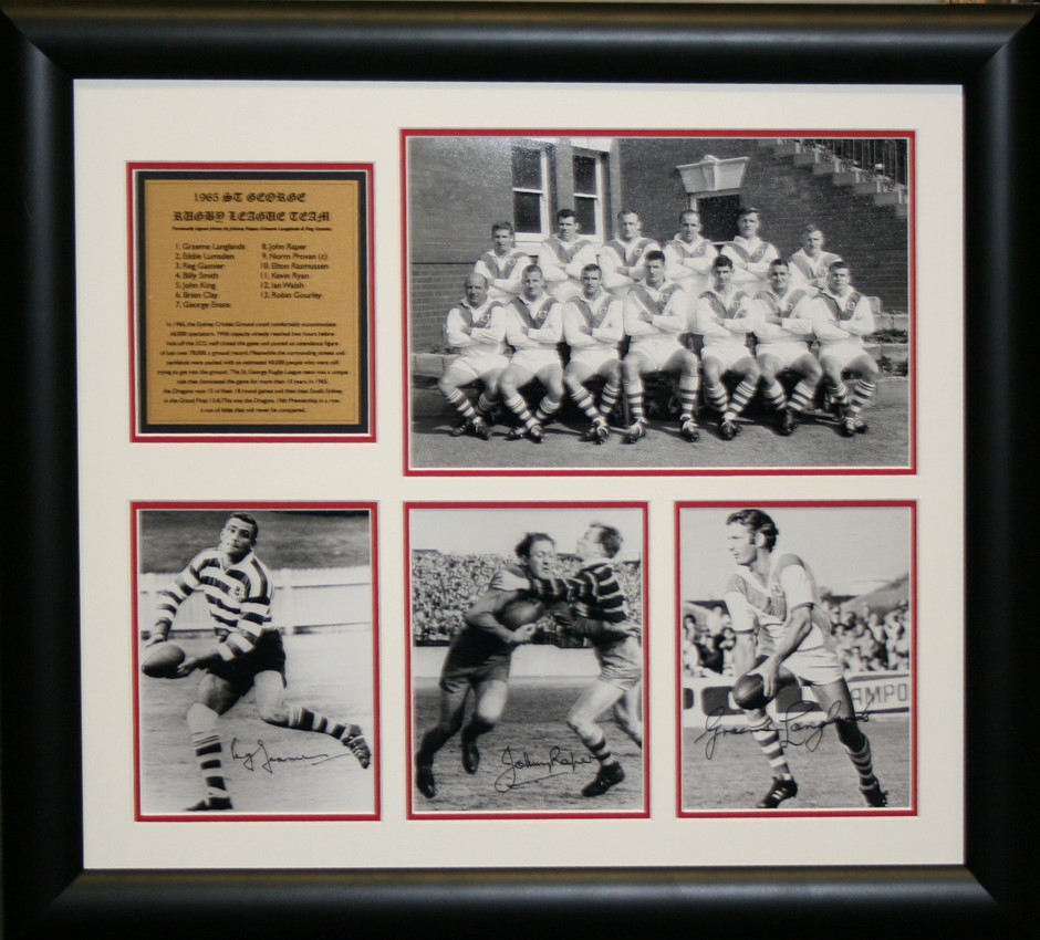 1965 ST GEORGE COLLAGE SIGNED BY REG GASNIER, JOHNNY RAPER Auction ...
