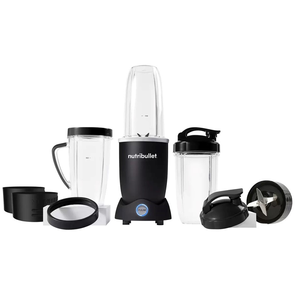 NUTRIBULLET Pro+ 1200W 12 Piece Set, Model N12-1007MK-C. NB: no box