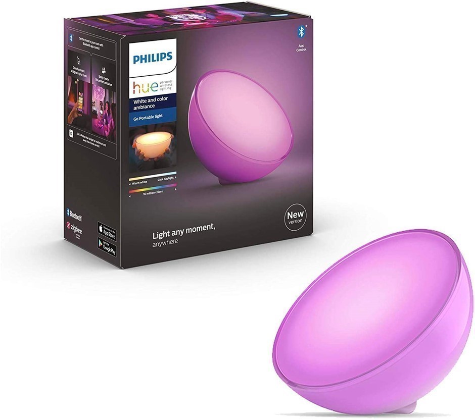 PHILIPS Hue Go 2.0 White and Colour Ambiance Smart Portable Light.