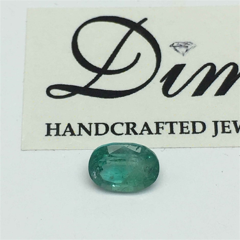 One Stone Emerald Oval 1.32ct