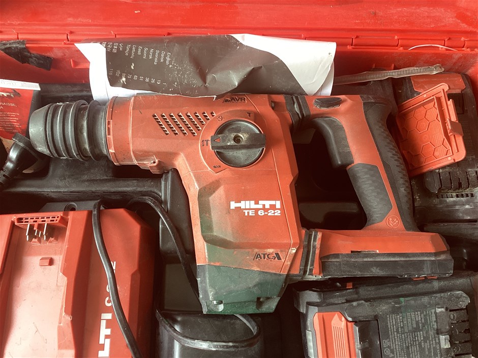 Hilti TE 6-22 Cordless Rotary Hammer Drill & TE DRS-4/6 Dust Removal  Auction (0056-7053838) | Grays Australia