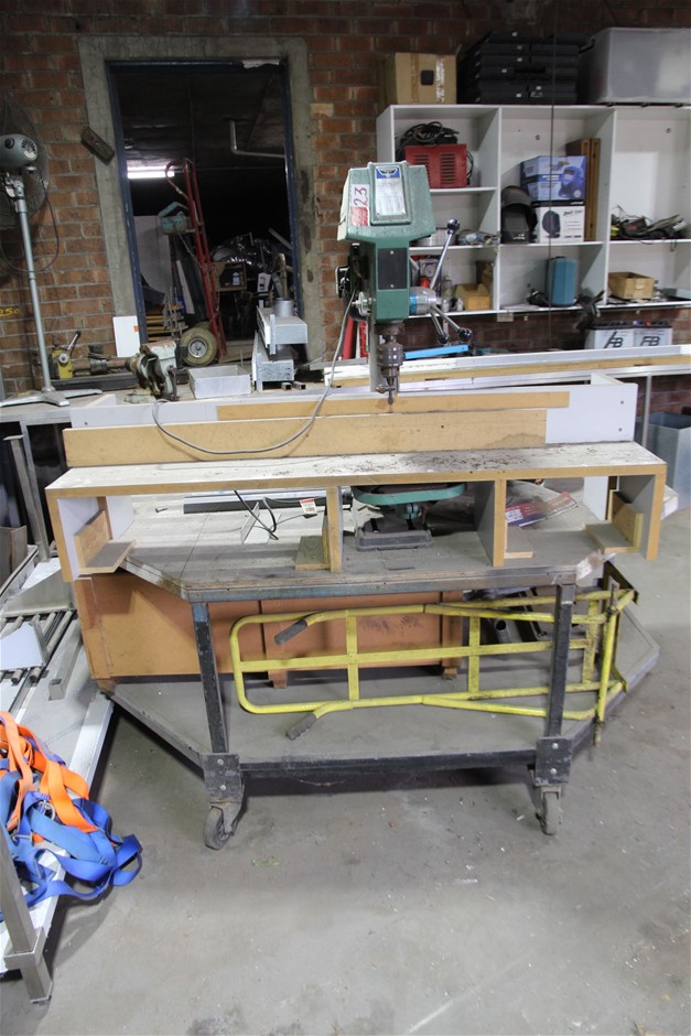 Sher Power Tools APD612 Bench Drill Press Fitted to Mobile Stand ...