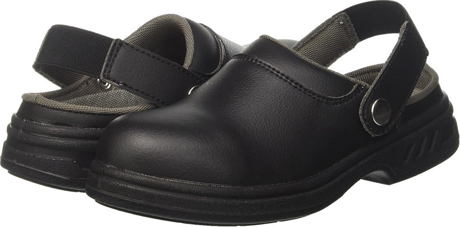 PORTWEST FW82 Steelite Safety Clog, Size EU 34 / UK 1 / US 2, Narrow Fit, B