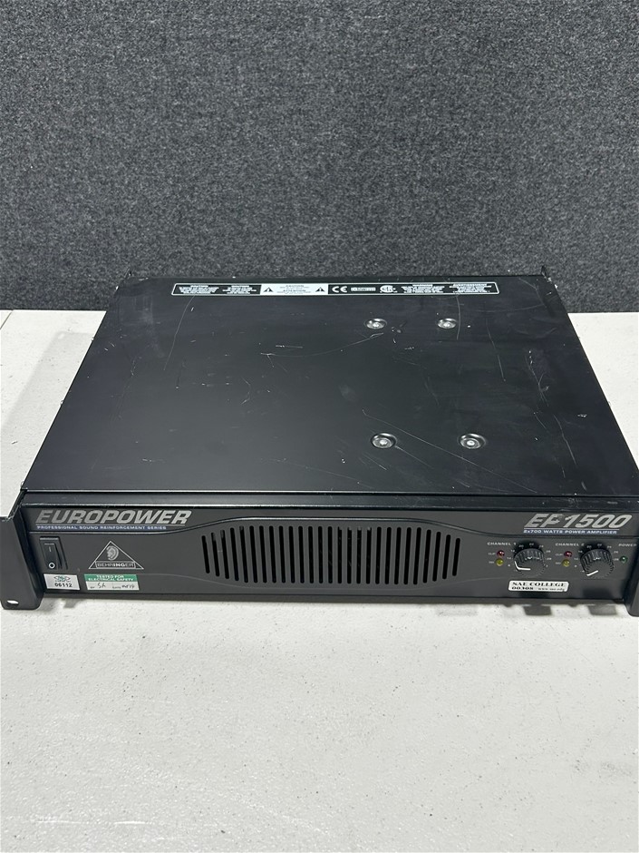 【動作品】　ベリンガー BEHRINGER EP1500 EUROPOWER 動作品】 ベリンガー BEHRINGER EP1500 EUROPOWER