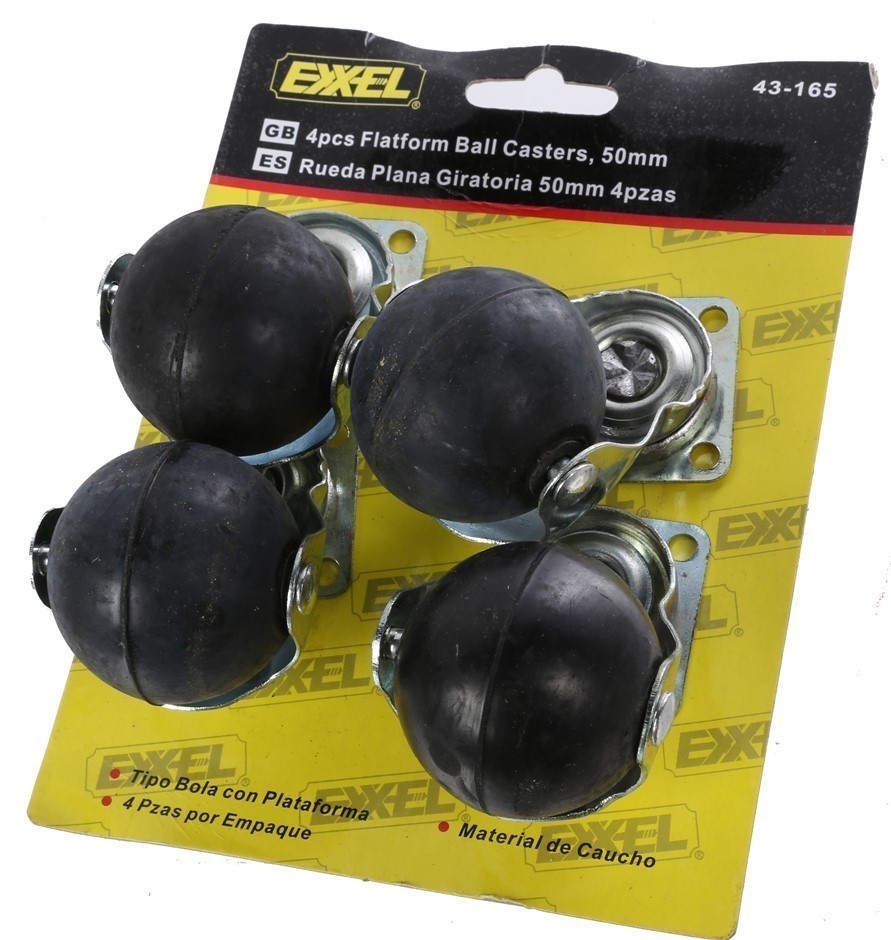 8 x Swivel Ball Castor Wheel 50mm.