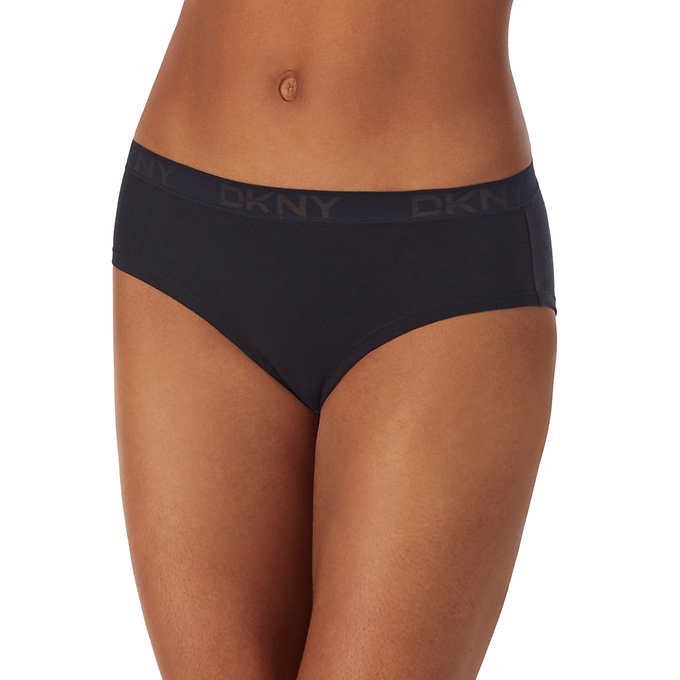 9 x DKNY Women's Hipster Underwear, Size XL, 93% Cotton / 7% Elastane, Asso