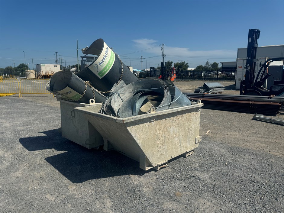 Industrial Rubbish Chute & 2 x Skip Bins Auction (0004-7054723) | Grays ...