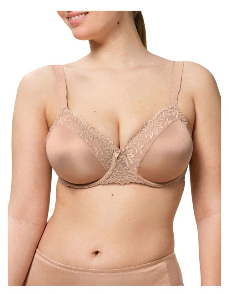 TRIUMPH Ladyform Soft Underwire Bra, Size 14, Nude 
  Buyers Note