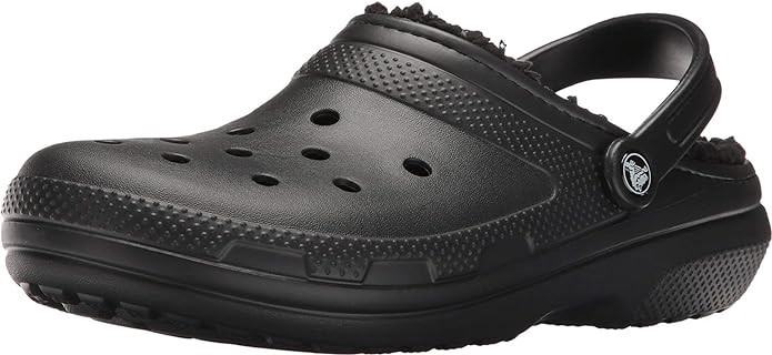 CROCS Unisex Adults Classic Lined Clogs, US Size m10/w12, Black (060), 2035