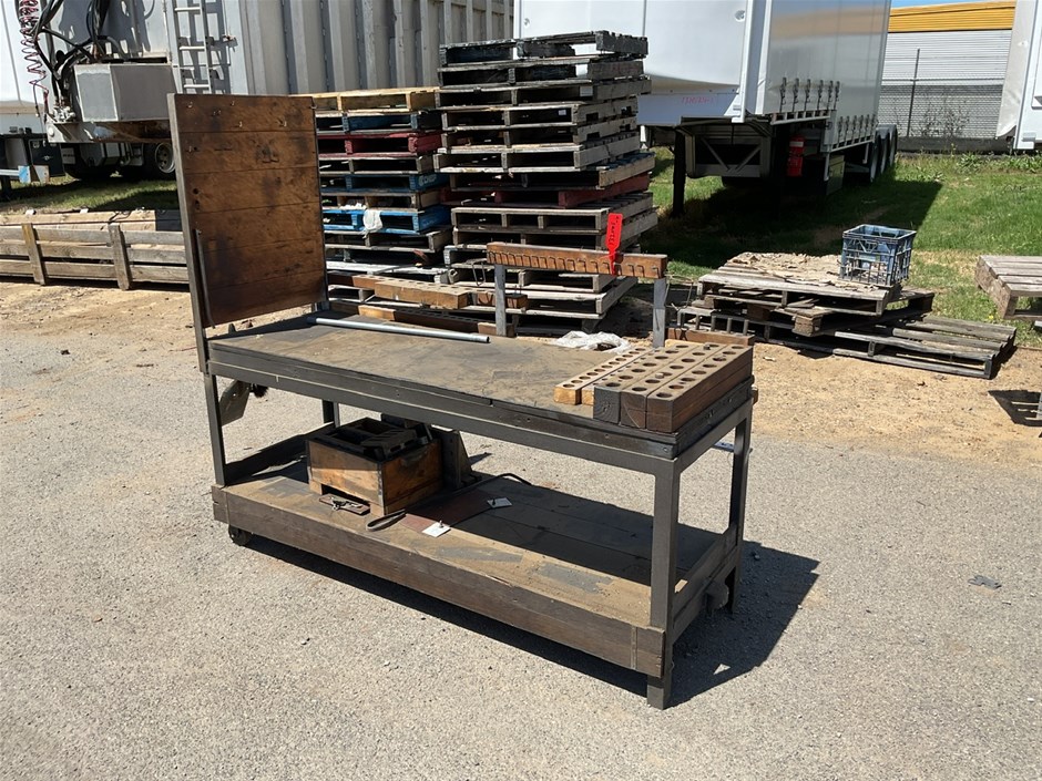 Unreserved Steel Frame Fabricated Work Bench