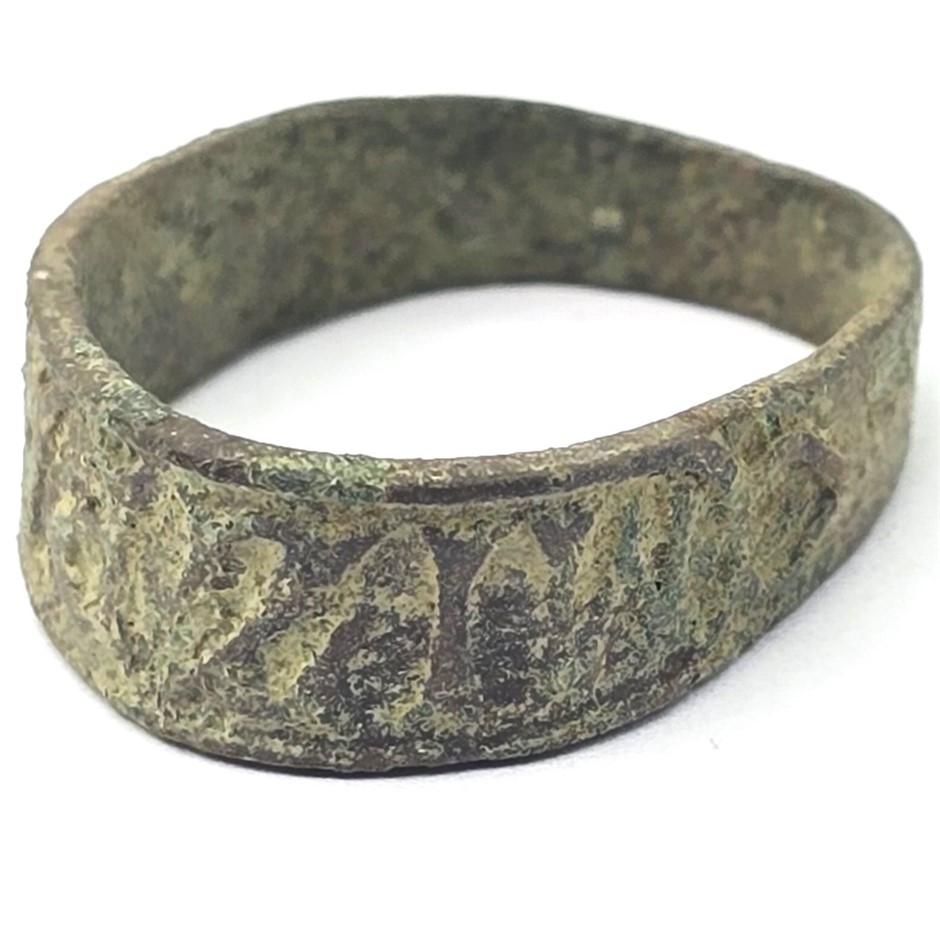 No Reserve Ancient Hebrew Bronze Ring With Biblical 