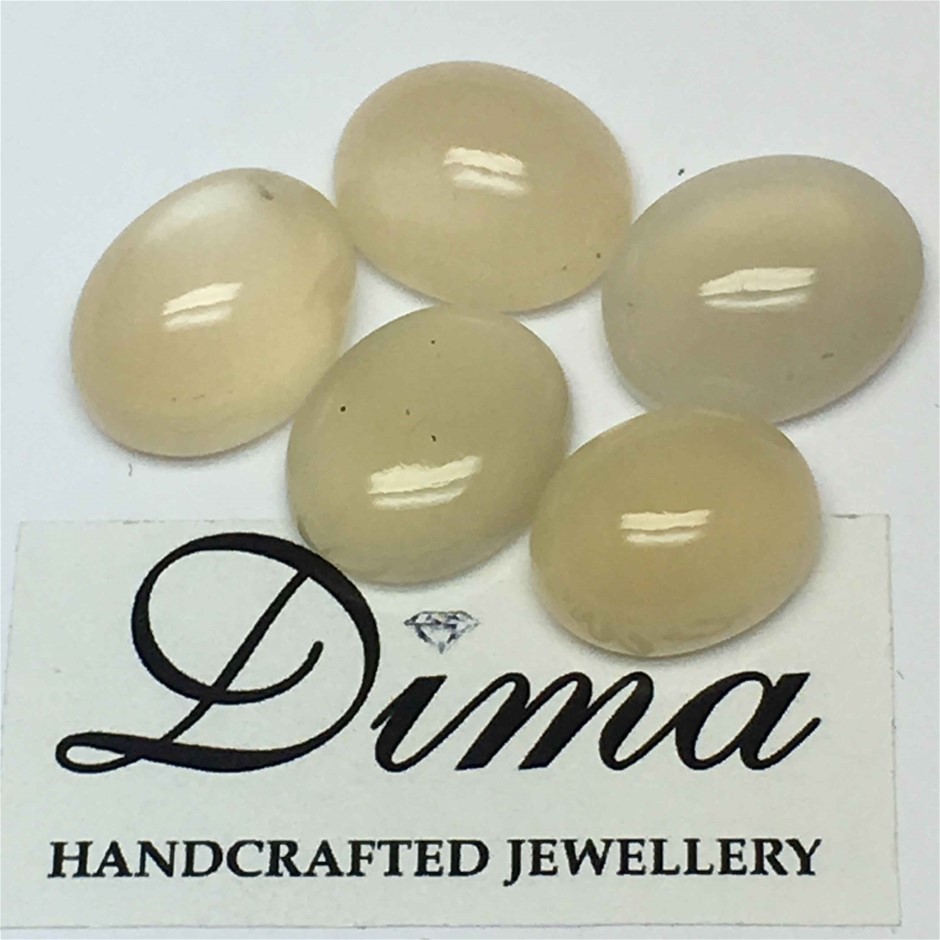 Five Stones Moonstone Oval 41.21ct