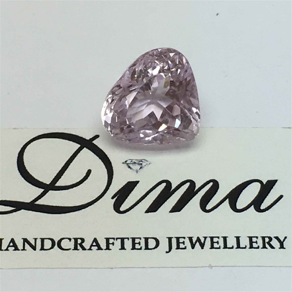 One Stone Kunzite Triangle 8.42ct